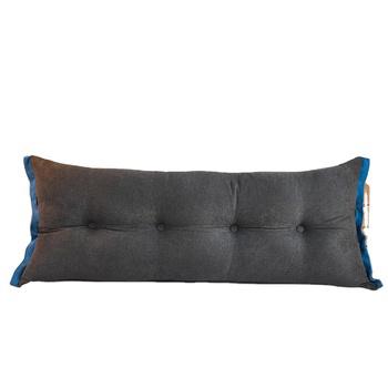 China Anti-static high quality long back support gray pillow for home and hotel for sale