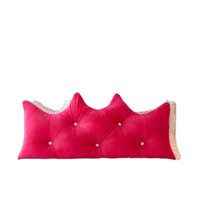 China Anti-Static Red Princess Style-Rose Sofa Bed Back Cushion Positioning Support Back Pillows for sale