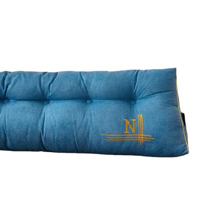 China Anti-Static Back Support Pillow For Bed Sofa / Triangular Adjustable Backrest Pillow Cotton-Blue Filling for sale