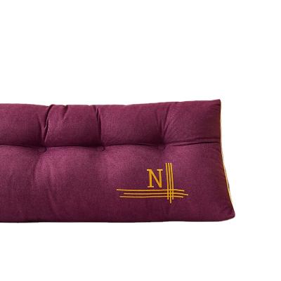 China Anti-Static Back Support Pillow For Bed Sofa / Triangular Adjustable Backrest Pillow Filling Cotton Purple for sale