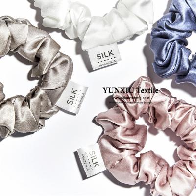 China Silk Ties Scrunchies Multi Stock Hair Colors No MOQ Classic Style YXSC for sale