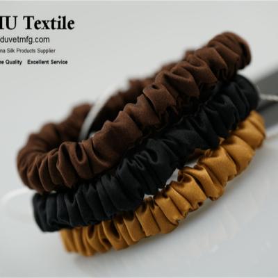 China Mini Style 100 Silk Hair Scrunchies Non MOQ YXSC Multi Common Colors for sale