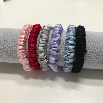 China 2021 Fashion Natural Hairskinny Silk Hair Scrunchies for sale