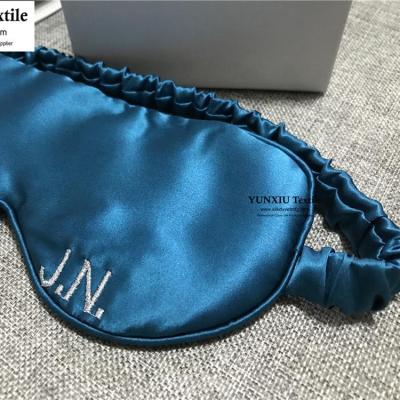 China Anti-wrinkle pure silk eyemask pure silk filled 100 mulberry silk eye mask for sale