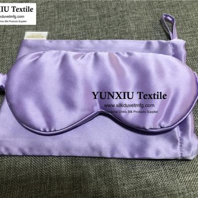 China Anti-wrinkle mulberry silk custom eyemasks filled 100 mulberry silk multi colors no minimum as regular stock for sale