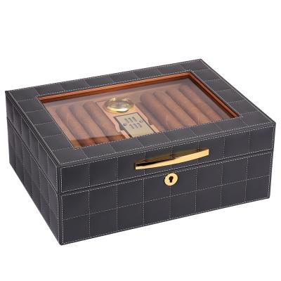 China Eco - Friendly Mens Humidor Case Wood Gift Packaging Wooden Cigar Box for sale