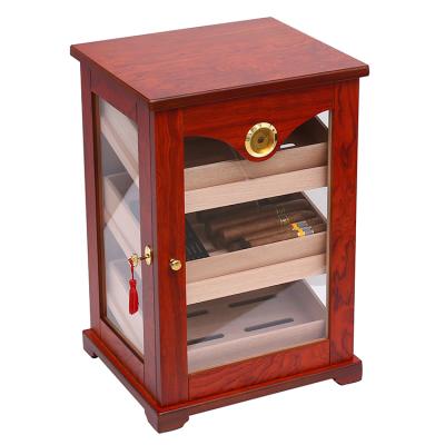 China Portable cohiba cigar humidor cabinet, wooden cabinet with many drawers, large wooden cabinet cigar humidors with drawer for sale