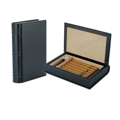 China Custom Cedar Wood Cigar Cases Wooden Cigar Humidor Box Stylish Premium Humidor Box for sale