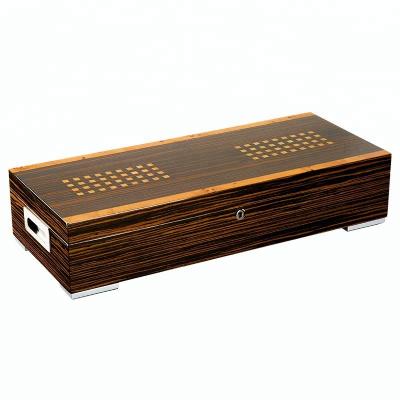 China Elegant Premium Luxury Wooden Mahogany Humidor Gift Box Humidor Storage Packaging Cigar Box for sale