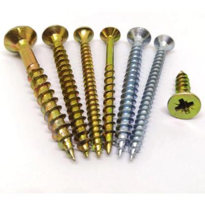 China Factory Supply Countersunk Flat Head Construction Timber Screws Chipboard Screw for sale