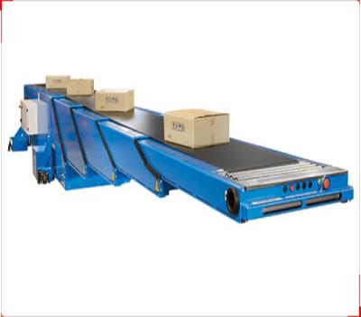 China Heat Resistant Retractable Conveyor Belt Loading Unloading Telescopic Belt Conveyor for sale