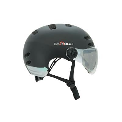 China Hot Sale Sports Goods Baabali Smart LED Warning Flash Scooter Riding Helmet With Light For Electric Scooter for sale