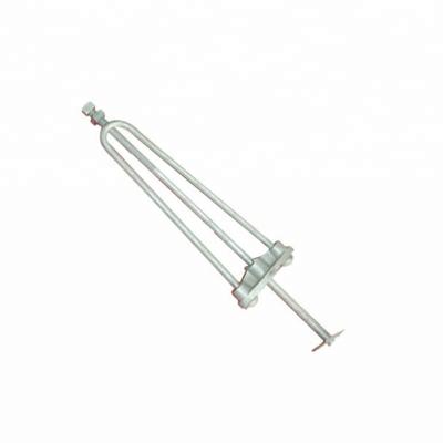 China Overhead Line Stay Rod Accessories Electric Fixture And Stay Rod 4.8kg Weight Silver Galvanized Color for sale