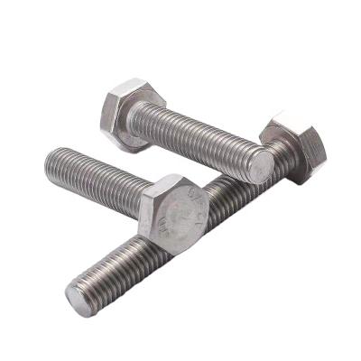 China Steel Structure Best Price Fasteners DIN933 DIN931 304 Stainless Steel Hexagon Head Bolts for sale