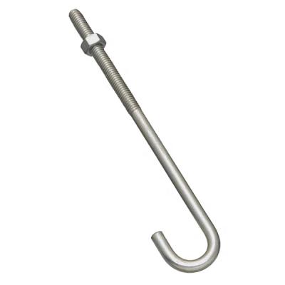 China Stainless Steel Stainless Steel J-Hook Bolts with Nuts for Quality Assurance for sale