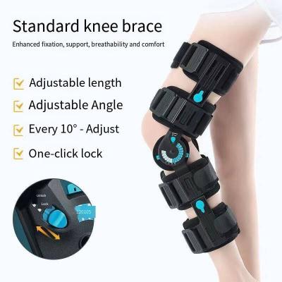 China CE Certification Metal Adjustable Orthopedic Knee Brace for Rehabilitation Support for sale