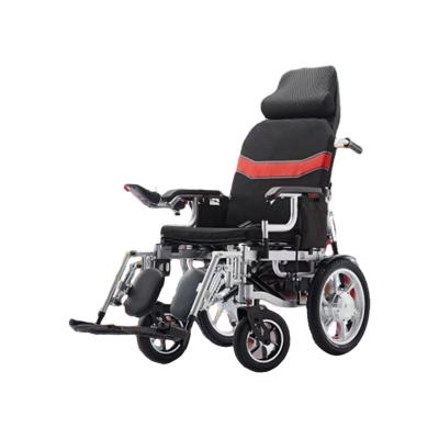 China Lightweight Folding Reclining Electric Power Travel Wheelchair with CE ISO 13485 for sale