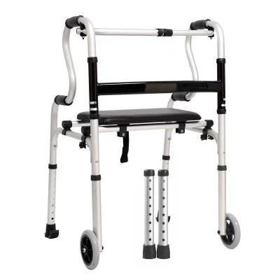 China Elderly Standing Frame Walker 8 Gear Adjustable Altitude Without Wheels Necessary for sale