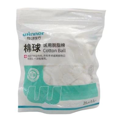 China Refined Absorbent Medical Cotton Balls Pack 100g Product Composition 100% Pure Cotton for sale