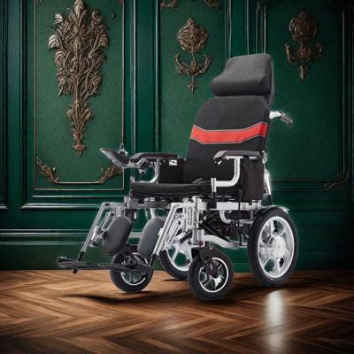 China Convenient Electric Wheelchair with 120kg Loading Weight and Motorized Folding Design for sale