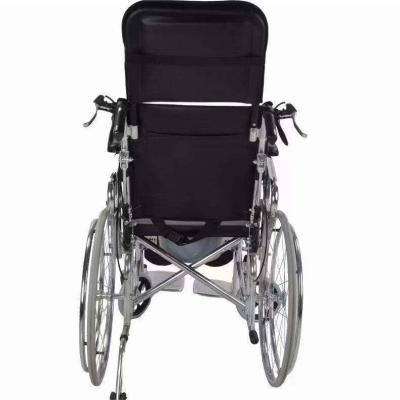 China Foldable Lightweight Wheelchair for Disabled Users Manual Folding and Adjustable Back for sale