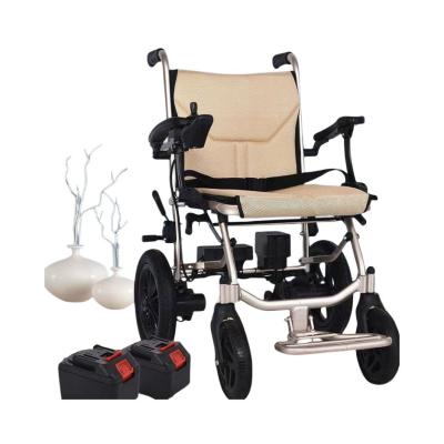 China Portable 14kg Electric Wheelchair for Elderly Foldable and Easy to Board an Airplane for sale