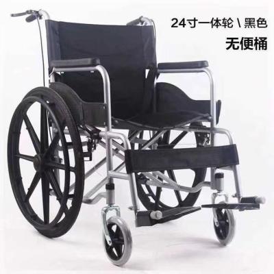 China Solid Tire and Breathable Fabric Cushion Foldable Wheelchair Handbike for Medical for sale