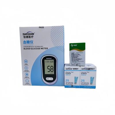 China 50 Blood Glucose Test Strips and Meter Kit for Self Testing Blood Sugar Levels at Home for sale