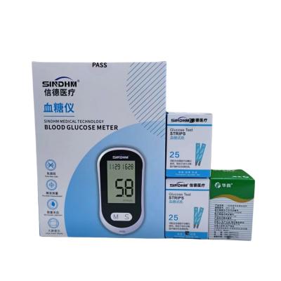 China Self Testing Performance 2 Microscale Collection Portable Blood Glucose Monitoring Kit for sale