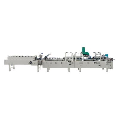 China Factory 2023 Premium High End Automatic Corrugated Cardboard Folder Box Folder Gluer Aluminum Foil Box Making Machine for sale