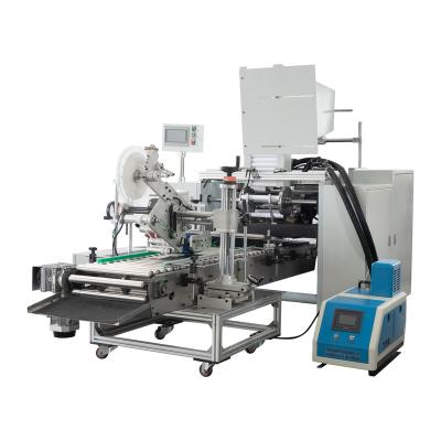 China Food Aluminum Foil Rewinding Machine For Aluminum Roll Barbecue Aluminum Foil Rewinder Machines With Automatic Labeling for sale