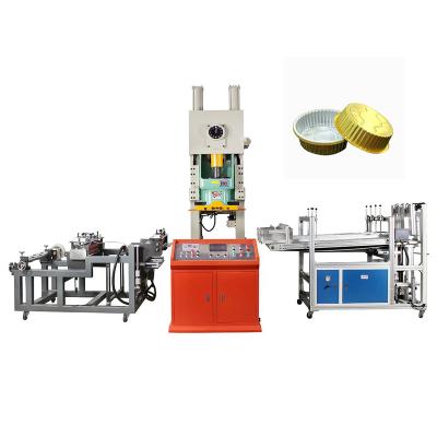 China Aluminum Foil 80T Wooden Automatic Container Making Machine Automatic Pneumatic Punching Machine for sale