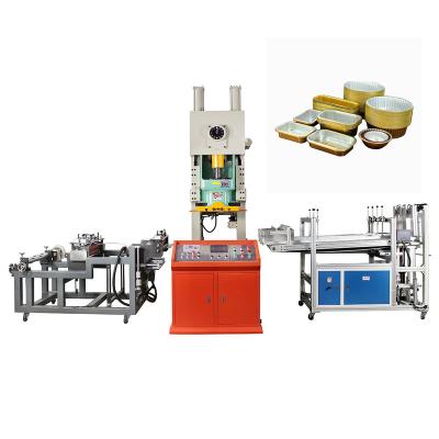 China Full Automatic Food Aluminum Foil Container Making Machine Aluminum Foil Container Punching Machine for sale