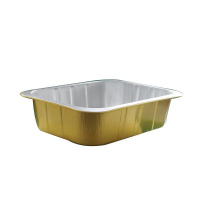 China Disposable Food Barbecue Aluminum Foil Tray Food Grade Container For Oval Roasting for sale