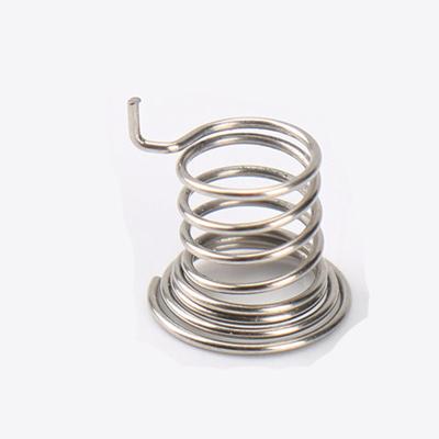 China Coil Stamped And Welded Electronic Spring Power Contact Battery Spring Contact With Wire for sale