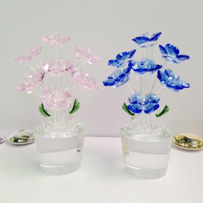 China Handwork Creative Decoration Wedding Gift Europe Valentine's Day Crystal Flowers Seven for sale