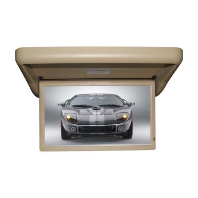 China 18.5' Stereo Car Roof Monitor LCD Ceiling Roof Mount Video Flip Down Screen Overhead Multimedia Show FM Transmitter USB MP5 Player for sale