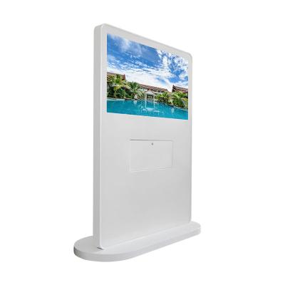 China Indoor Advertising Kiosk 21.5 Inch Floor Stand Digital Signage Android LCD Advertising Screen Photo Kiosk For Sale for sale