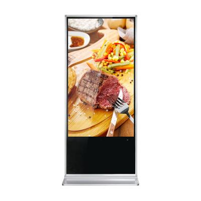 China LCD Display Wall Advertising Sign Indoor Building Video Videos Grade New Full Color HD 55 Inches Indoor for sale