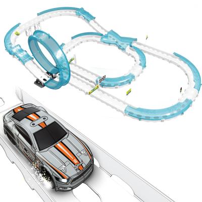 China New Arrival Automatic Electronic Track Car Toys Set With 1 Car Electric Track Set 40*75*26 for sale