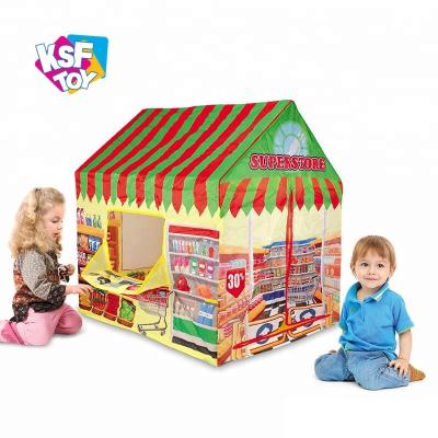 China Soft Toy Indoor Play For Pretend Supermarket Store Game Funny House Kids Play Tent For Children for sale