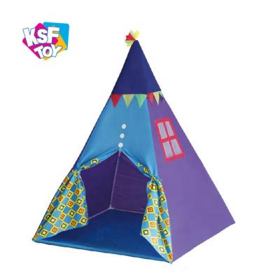 China Foldable Soft Toy House Play House Indian Outdoor Indoor Kids Play Toy Teepee Tent Kids With Light for sale