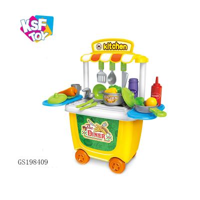 China Baking Play Kitchen Set Toys Play Kids Cooking Set for Real Cooking with Kitchenware for sale