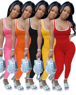 China QUICK DRY Women's Solid Color Spring Rompers Plus Size One Piece Overalls for sale