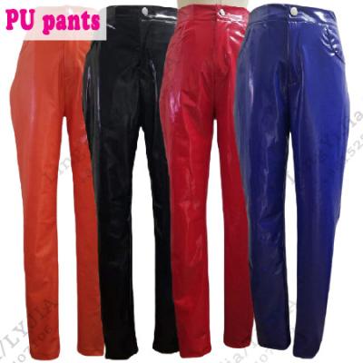 China Waterproof Women Tight Skinny Jogger Pants High Waist PU Leather Pants For Women for sale