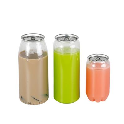 China 350 500 650ml Pop Top Beverage Can Ring Lid Clear Plastic Empty Easy Open Canning Jars End Packaging Tuna Pet Cans For Food Pull for sale