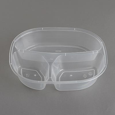 China FREE SAMPLE Microwavable New 3 Compartment Disposable Plastic Food Bowl for sale