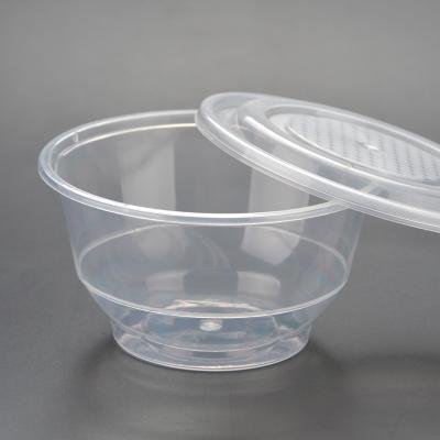 China 100% eco-friendly & round plastic container FREE SAMPLE leak-proofdisposable food rare design and leak-proof disposable plastic round food container for sale