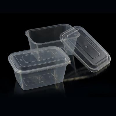 China New Disposable Container PP Disposable Microwave Food Transparent Bowl for sale