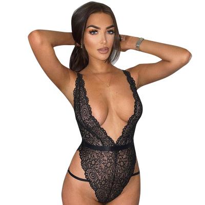 China KX-A21 Cheapest hot dangling neck deep neck quality lace transparent black fashion v lingerie lingerie-sexy for sale